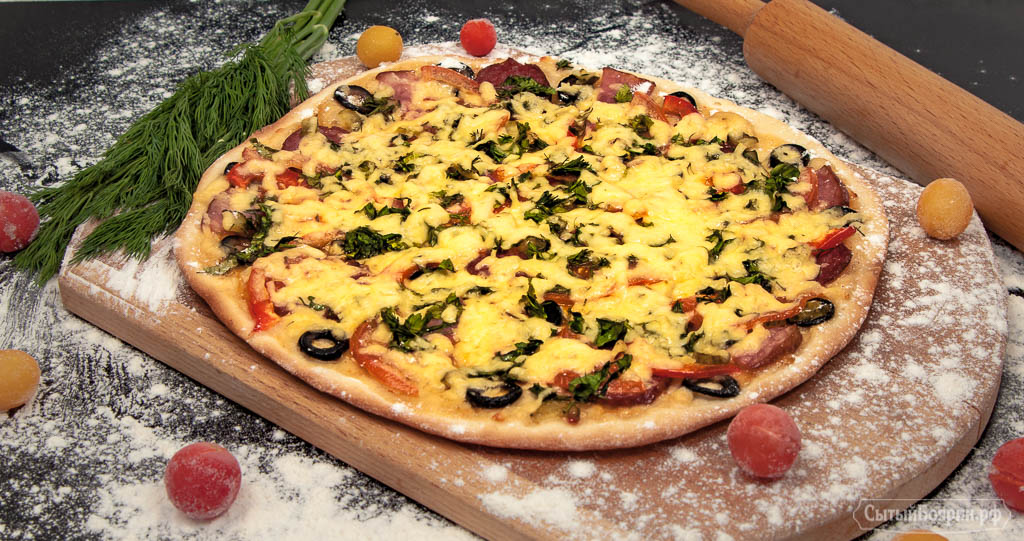 Как приготовить вкусную пиццу дома? Смотрите пошаговый рецепт с фотографиями!